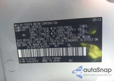 2013 Scion Xb from USA, damaged, VIN JTLZE4FE5DJ043403